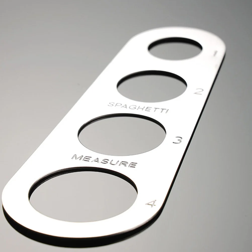 

Stainless Steel Spaghetti Measuring Tool 4 Holes Precise Pasta Portion Gadget For Home Professional Chefs