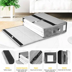 Bed Sheet Storage Box Storage Underbed Bag Large Capacity Foldable Clothes Pillow Quilt Storage Organizers Sundries Storage Bags