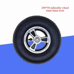 200*50mm Electric Wheelchair Aluminum Alloy Inflatable Front Wheel 8 Inch Rehabilitation Wheel with Bearing