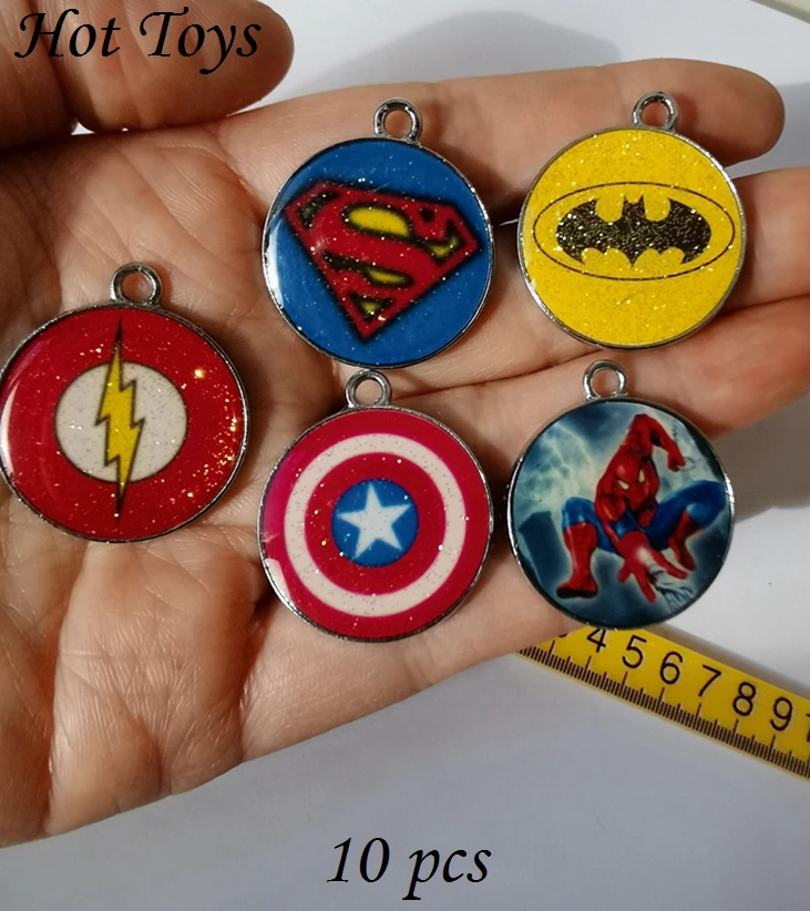 Hot Sale 10 Pcs  cartoon Charm Necklace/Bracelet/Earrings  Pendants DIY Jewelry Making Accessories