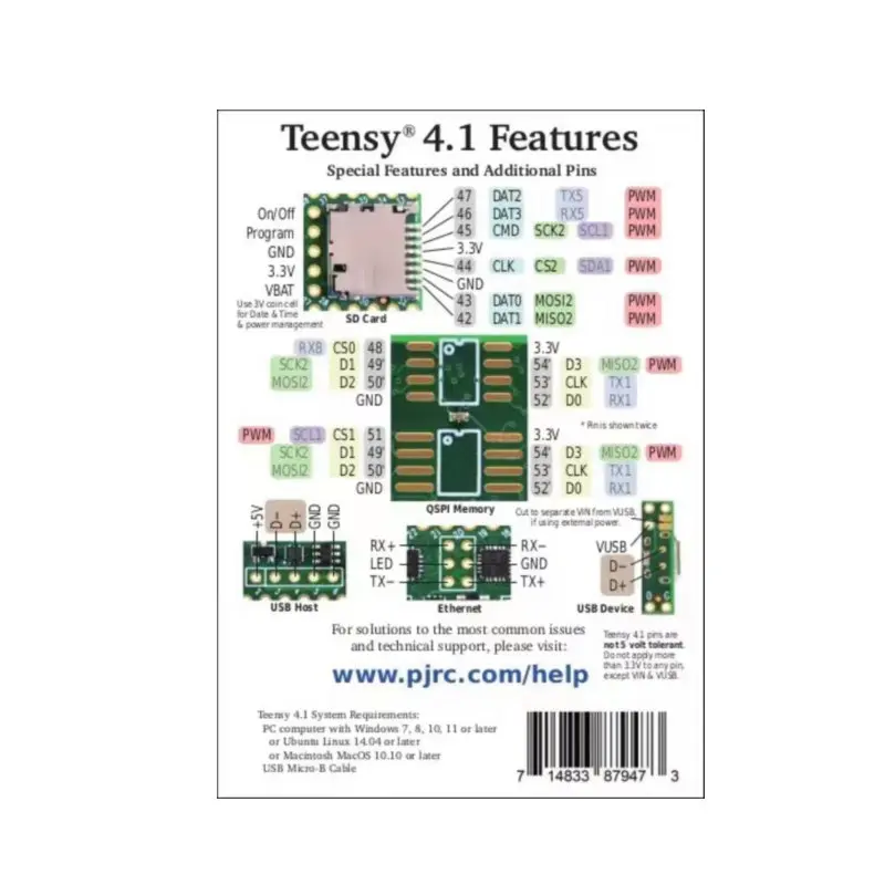 TEENSY 4.1 DEV-16771 Development board 100%New and Original