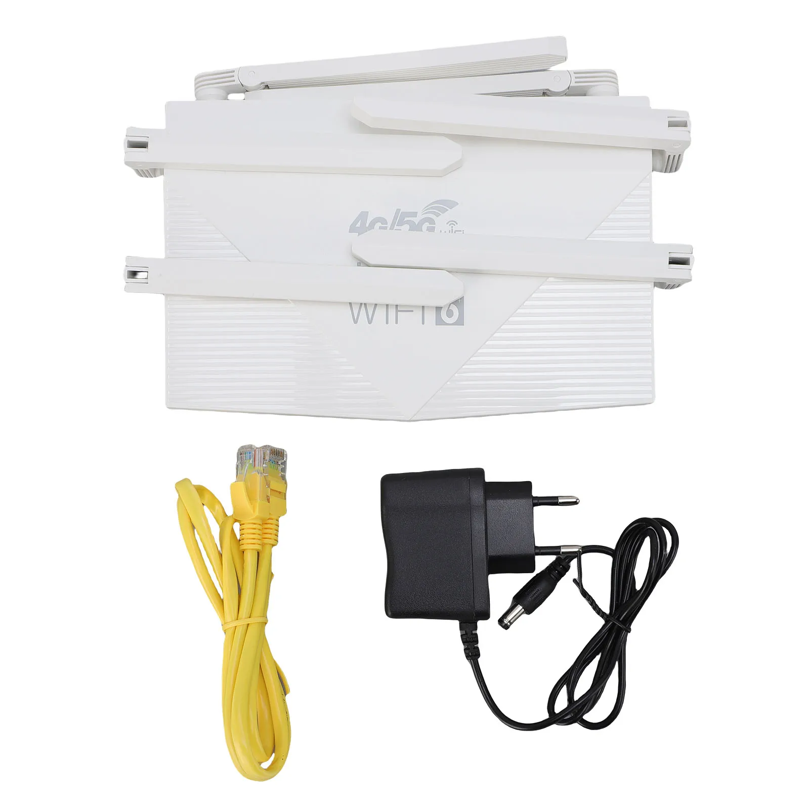 

Wireless Router WiFi6 4G 5G CPE LTE 300Mbps 6 Antennae Wireless Internet Router with SIM Card Slot