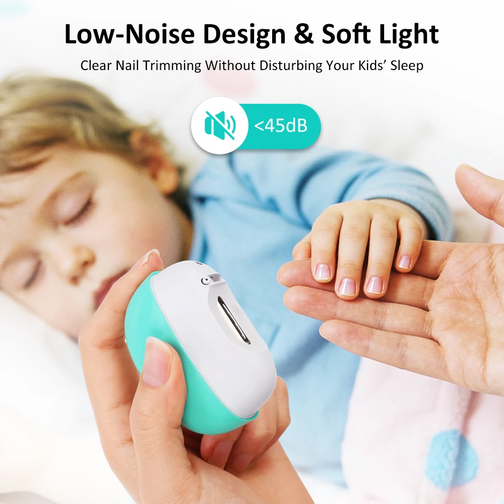 

Electric Nail Trimmer Replaceable Double Blade 2 Speed 300mAh Type-C 5Min Auto Off Nail Debris Storage Nai Clipper Kids Adults