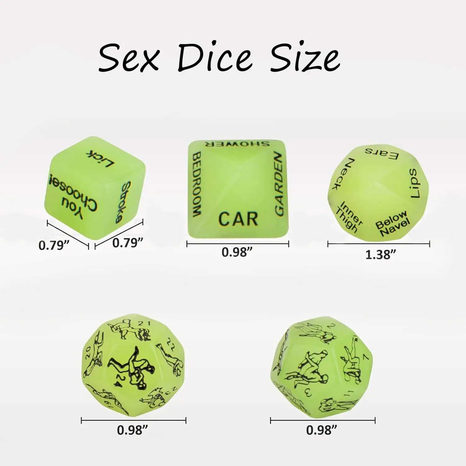 Sex Dice for Adult Couples Sex Games, 5 PCS Sex Position Dice Naughty Sexuales for Adults Bedroom Role Play Party Favor