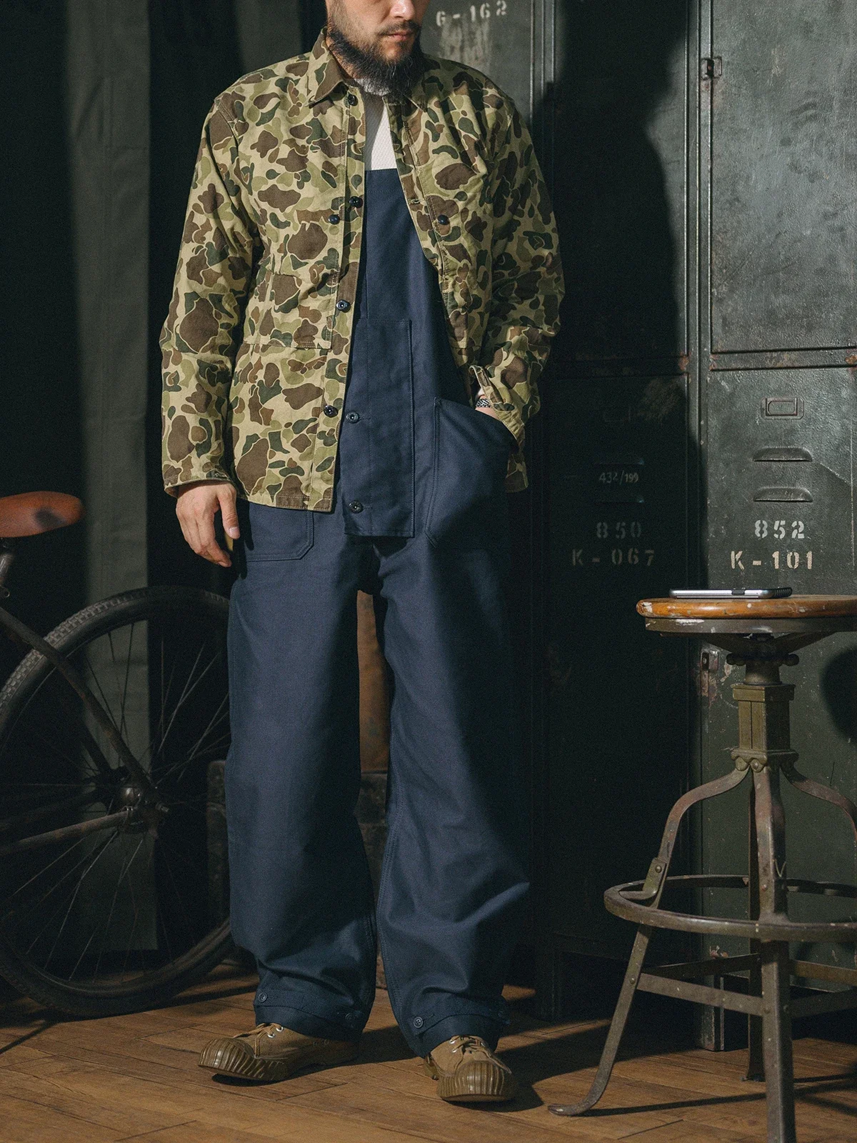 Rugged Bronson 1944 Pattern Duck Hunter Camo Jacket Vintage Men\'s Work Outerwear