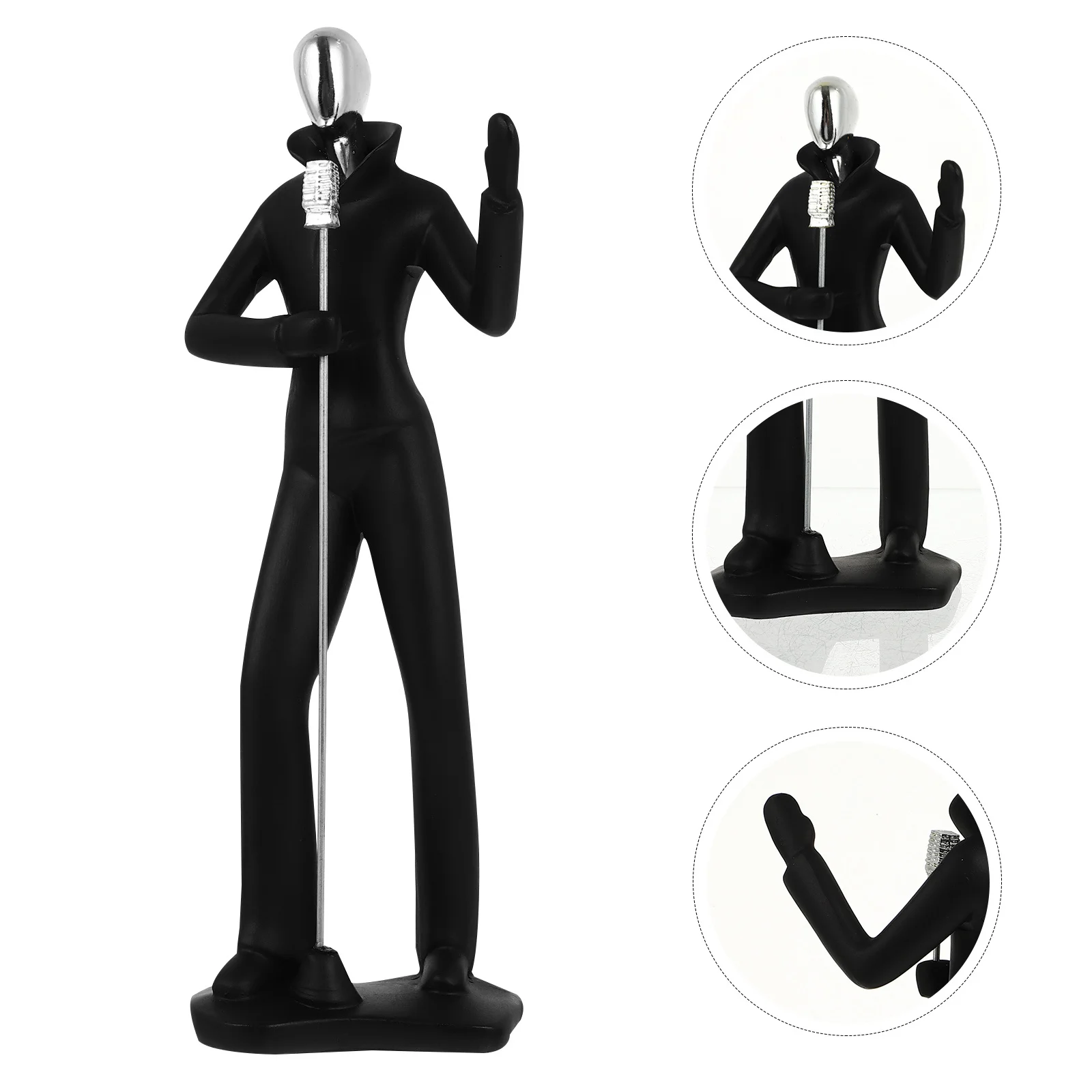 

1Pcs Musical Character Resin Ornament Lightweight Desktop Decoration for Home Office Garden Resin Figurine