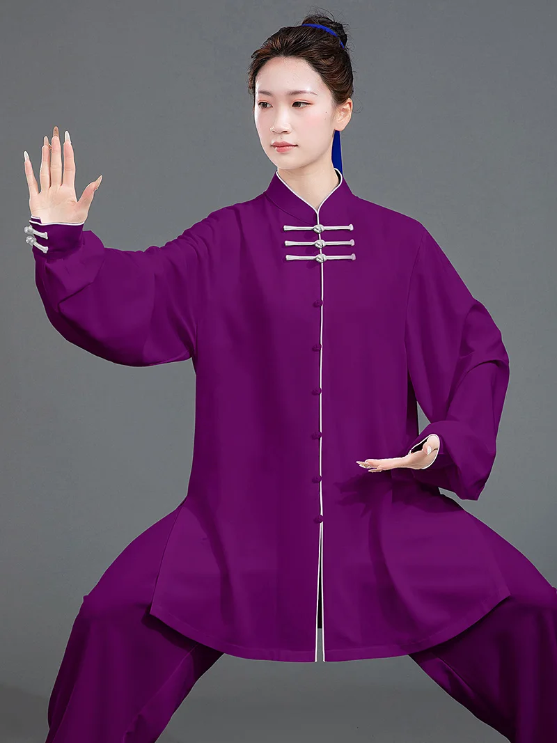 Unisex 2026 New Summer Tai Chi Set - Neo-Chinese Style, Pearl Cotton Blend, Pro Competition & Everyday Wearable 3