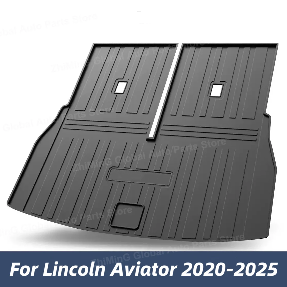 Estera de maletero de coche para Lincoln Aviator U611 MK2 2020 ~ 2025, alfombrilla antisuciedad para maletero, revestimiento de carga, almohadilla de almacenamiento de maletero TPE, accesorio para automóvil