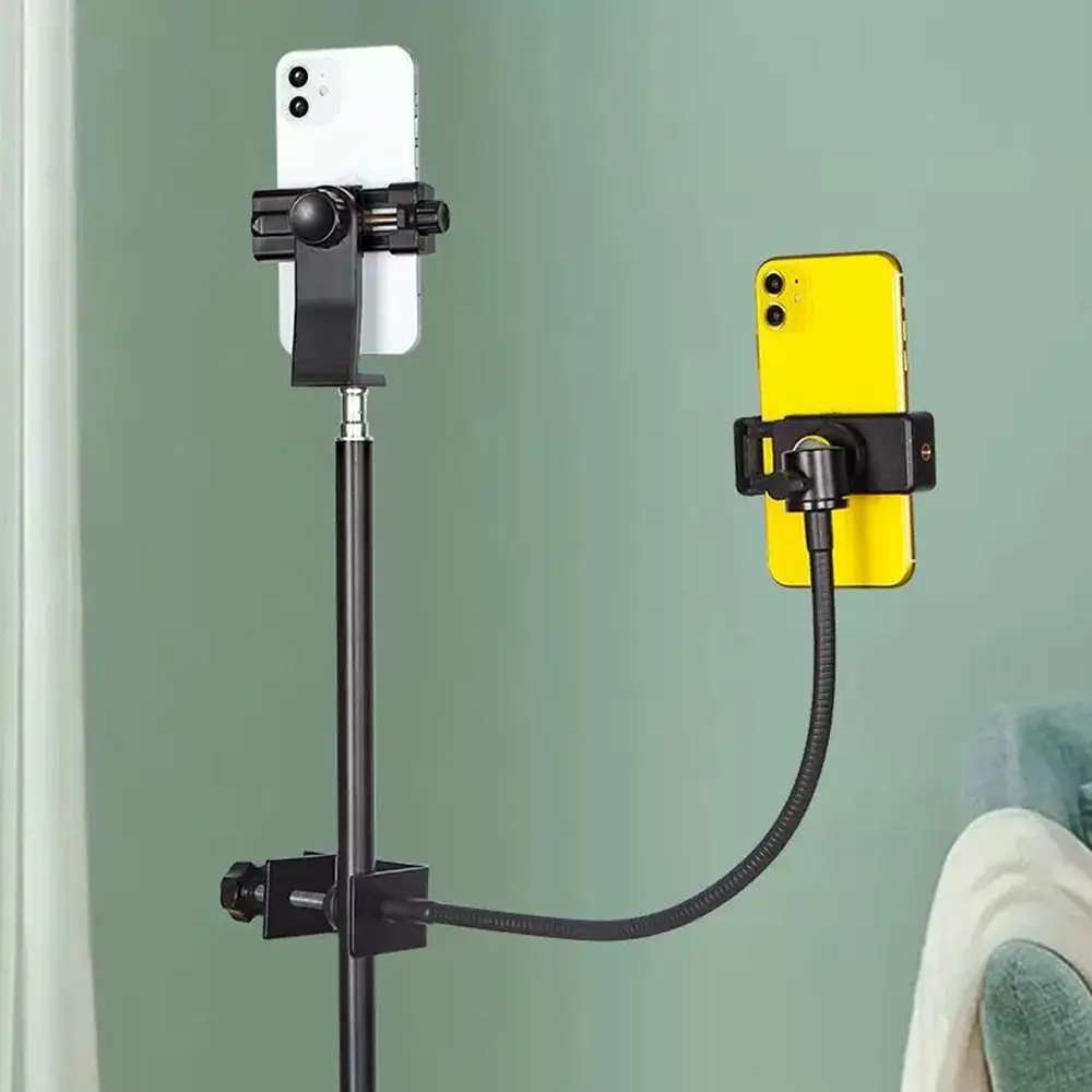 ขาตั้งกล้องแบบโมโนพอดโลหะใหม่ ท่อโลหะแบบยืดหยุ่น พร้อมสกรูขนาด 1/4 นิ้ว ท่อต่อขาตั้งกล้องน้ำหนักเบา ไม้เซลฟี่สำหรับกล้อง SLR