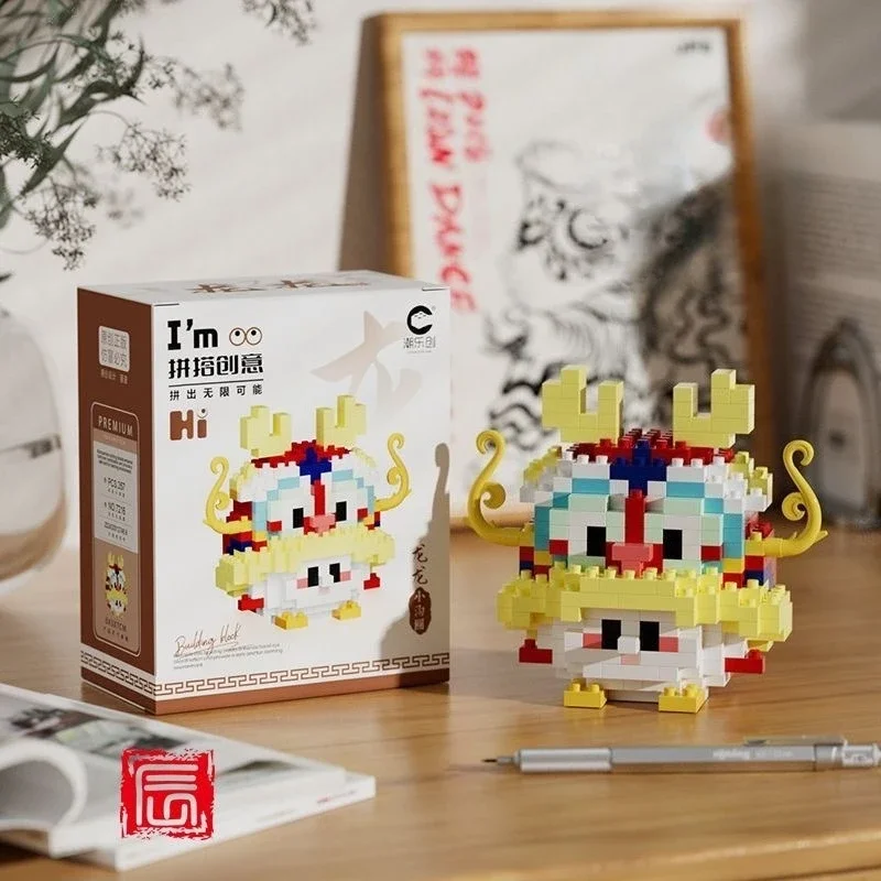 

Новые пластиковые маленькие пельмени, пробуждение льва, счастливый дракон, строительные блоки из микрочастиц, сборка игры-головоломки