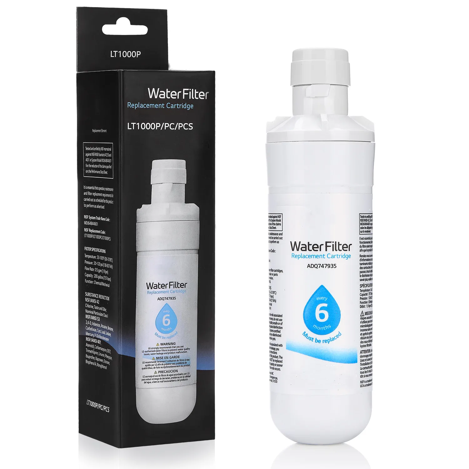 Replace Lg Lt1000p Household Water Purifier Activated Carbon Reverse Osmosis Refrigerator Ice & Water Filter