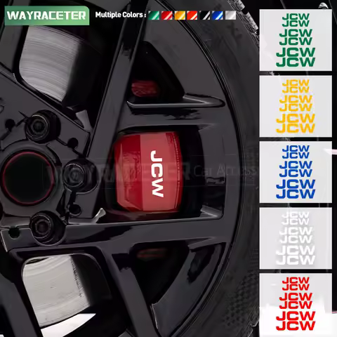 6 Pcs Reflect Hi Temp Waterproof Car Brake Caliper Sticker For MINI JCW F66 F65 F67 U25 J01 J05 R60 F60 R56 F54 F56 F55 R53 R58