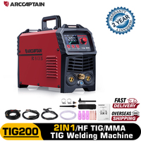 ARCCAPTAIN Tig Welding Machine Synergic Contol Welder 2 IN 1 HF TIG MMA 2T 4T DC Inverter LED Digital Display For Soldering