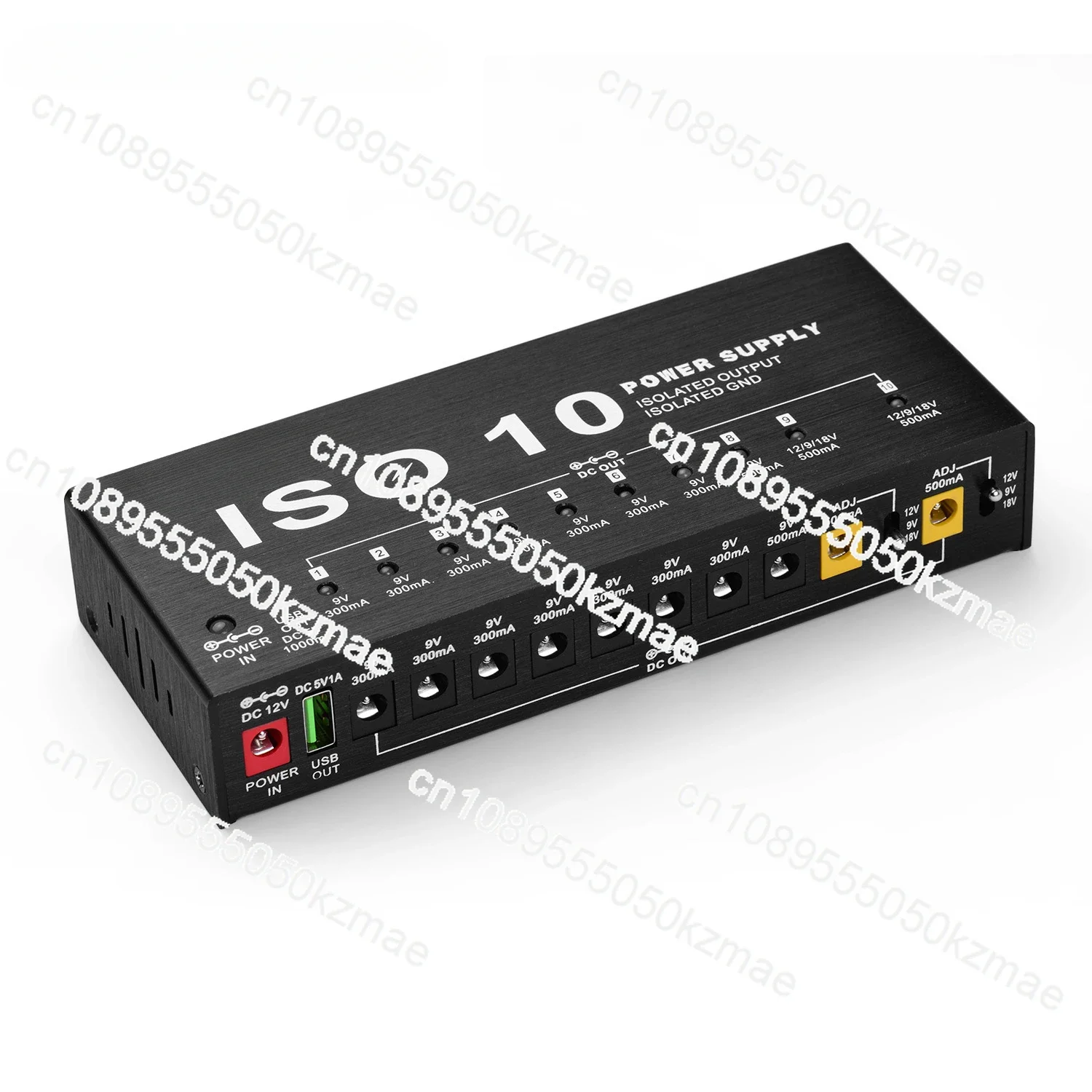 FOR MOSKYAudio ISO-10 Portable Guitar Effect PowerSupply Station 10 Isolated DC Outputs USB Output for 9V 12V 18V Guitar Effects