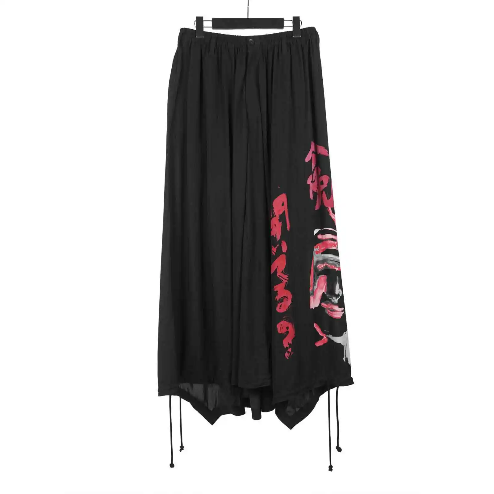 

TOP-YAMAMOTO Japanese original design Dark, niche black, loose-fitting, long, off-the-shoulder Harem pants