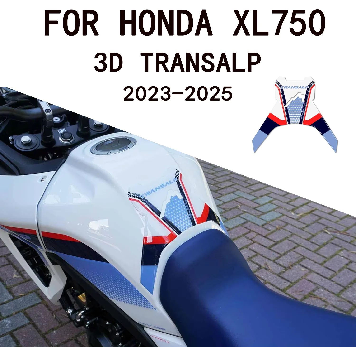 

For Honda XL750 Transalp xl750 transalp Motorcycle fuel tank protection decorative stickers motorcycle accessories