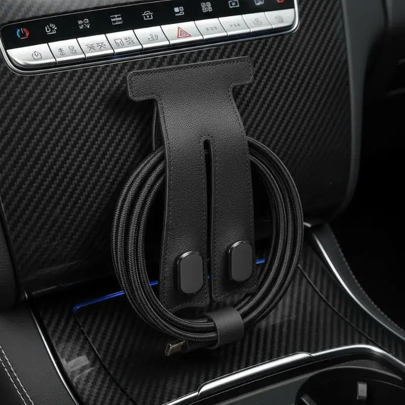 4 Pieces Car Interior Modification Hooks for Glove Box Passenger Seat Multi Functional Bag Holder Suit for All Cars and SUVs
