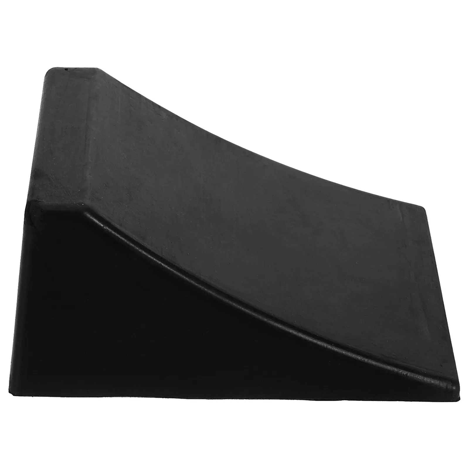 Wheel Chock Black Wear-Resistant Rubber Anti-Slip Parking Tire Stopper Hole Design Garage Block for Car Truck Rv Trailer