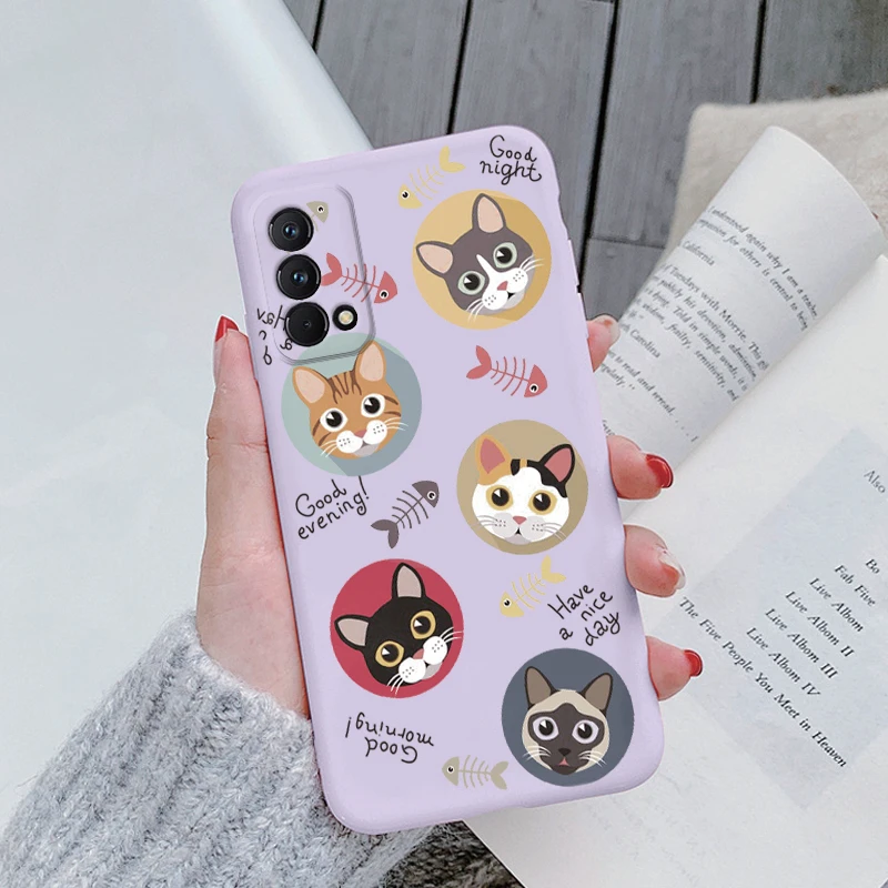 For OPPO Realme GT Master Edition Case Q3 Pro Carnival Phone Case Cute  Cat Dinosaur Soft TPU Cover For Realme GT Master Edition