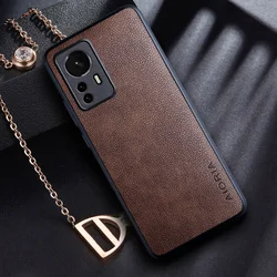 Case for Xiaomi Mi 12 12S 12T Pro Lite 12X coque with Retro business PU leather Skin design phone cover for xiaomi 12 pro case