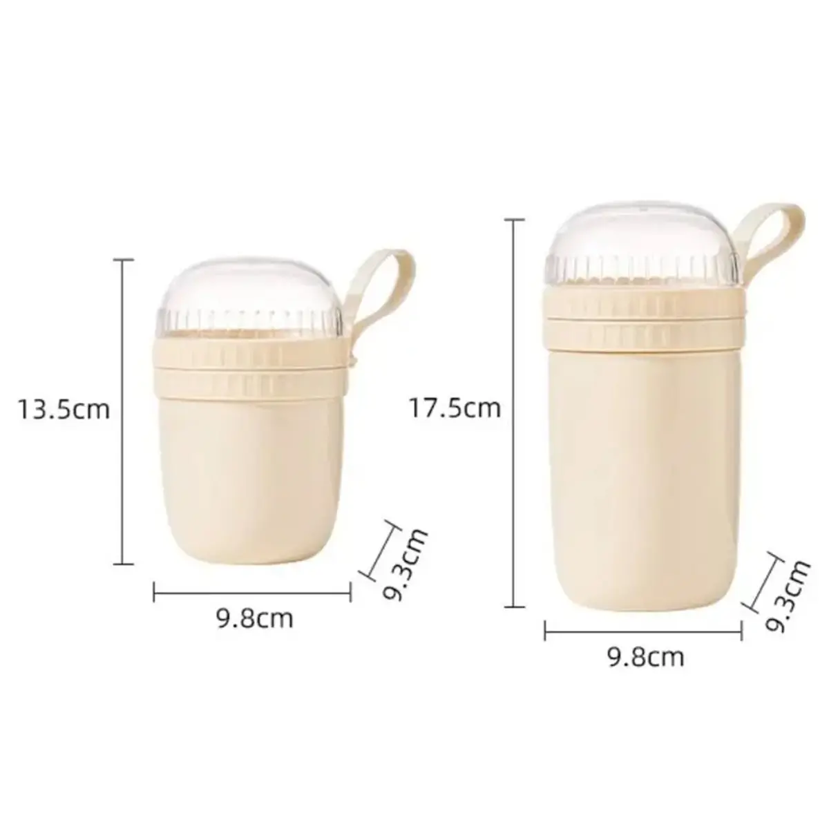 2026 Trend Leak-Proof Portable Breakfast Cup 320ml/520ml with Spoon for Yogurt, Salad, Cereal 520ml