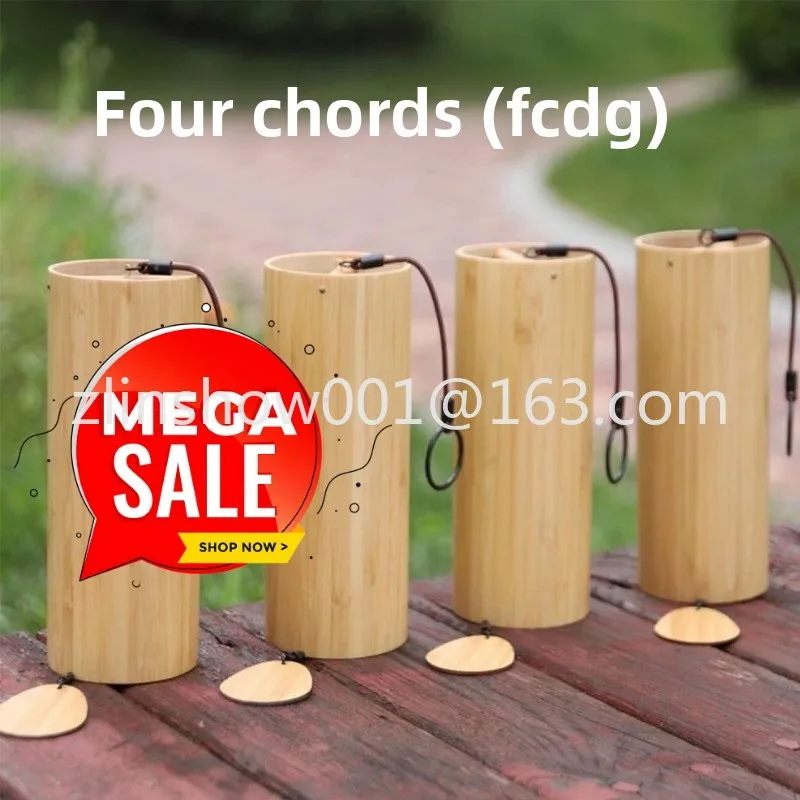 Music healing, chord wind chimes, yoga meditation meditation, Chinese courtyard retro bell pendant bamboo gift