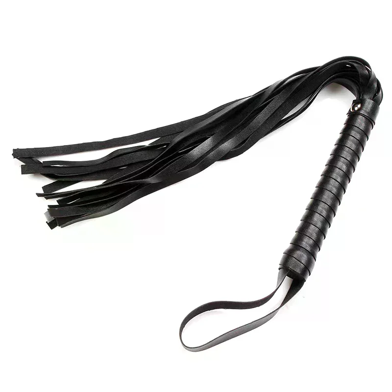 1pc Pu Leather Pimp Whip Riding Crop Party Colourful Horse Riding Whip Training Horse Whip Stage Performance Prop