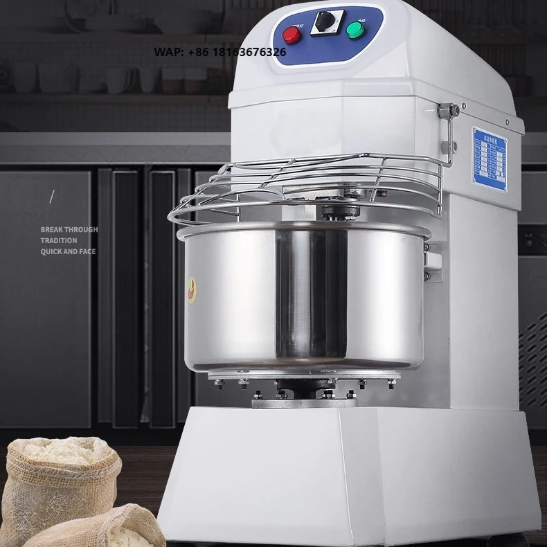 20/30L dough mixer, commercial dough kneading machine, stainless steel fully automatic dough stirring machine