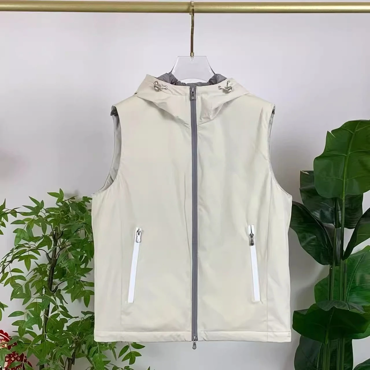 سترة BC إيطالية كاجوال بغطاء للرأس قابلة للإزالة