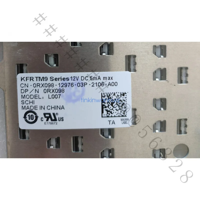 New Laptop Keyboard 0RX098 RX098 For Dell Latitude E6400 E6410 E6500 Laptop Internal Keycaps Keypad Replacement Repair Part
