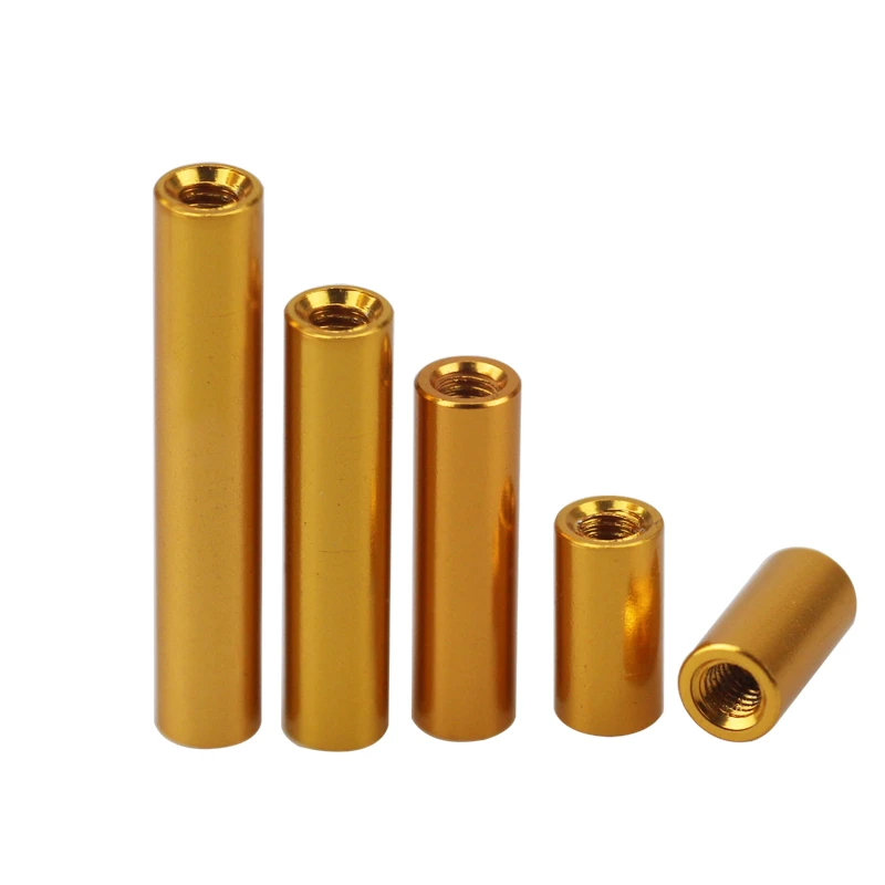 Weiyi 5 Stück/Set M3 Runde Aluminium-Abstandshalterung, Säulenstange, Aluminium-Abstandsschraube für RC-Multirotoren, eloxiert in Rot/Schwarz/Silber – Detail 9
