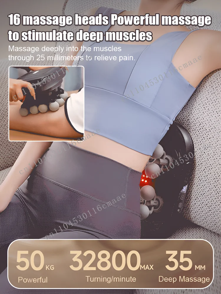 8/16 رئيس اللفافة بندقية تدليك كامل الجسم عالية التردد الاهتزاز تدليك الجسم بندقية الظهر والخصر مدلك الرقبة الكتف مدلك