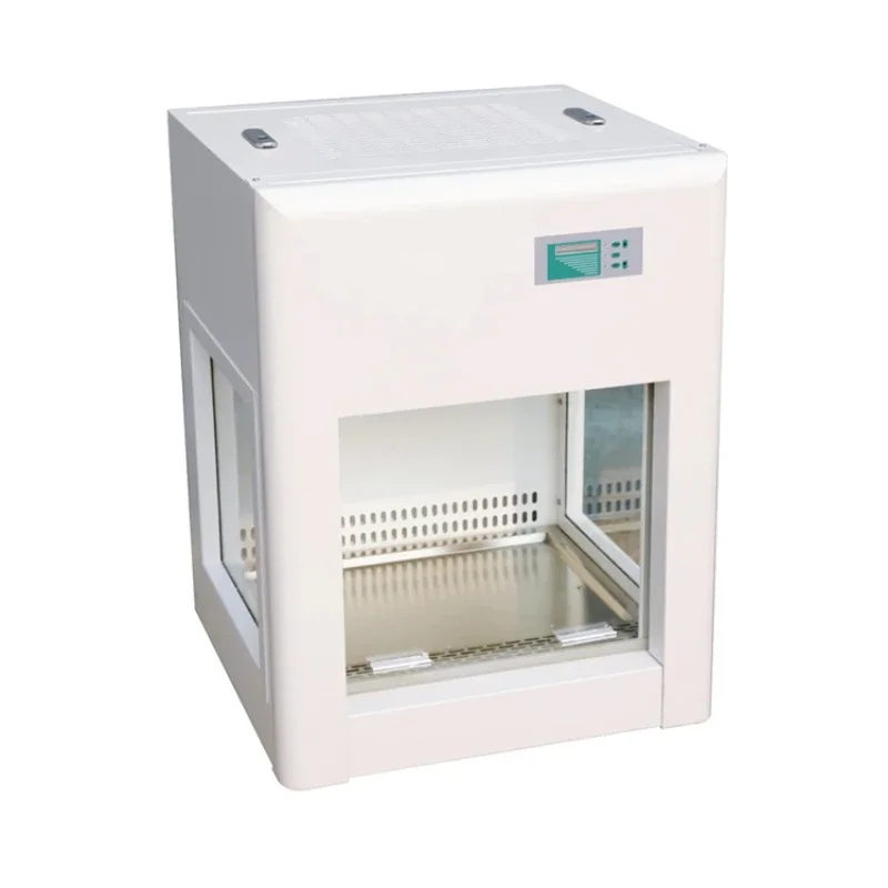 

China Laboratory Class 100 Tabletop Mini Laminar Flow Hood And Cabinet Desktop Small Air Flow Clean Bench