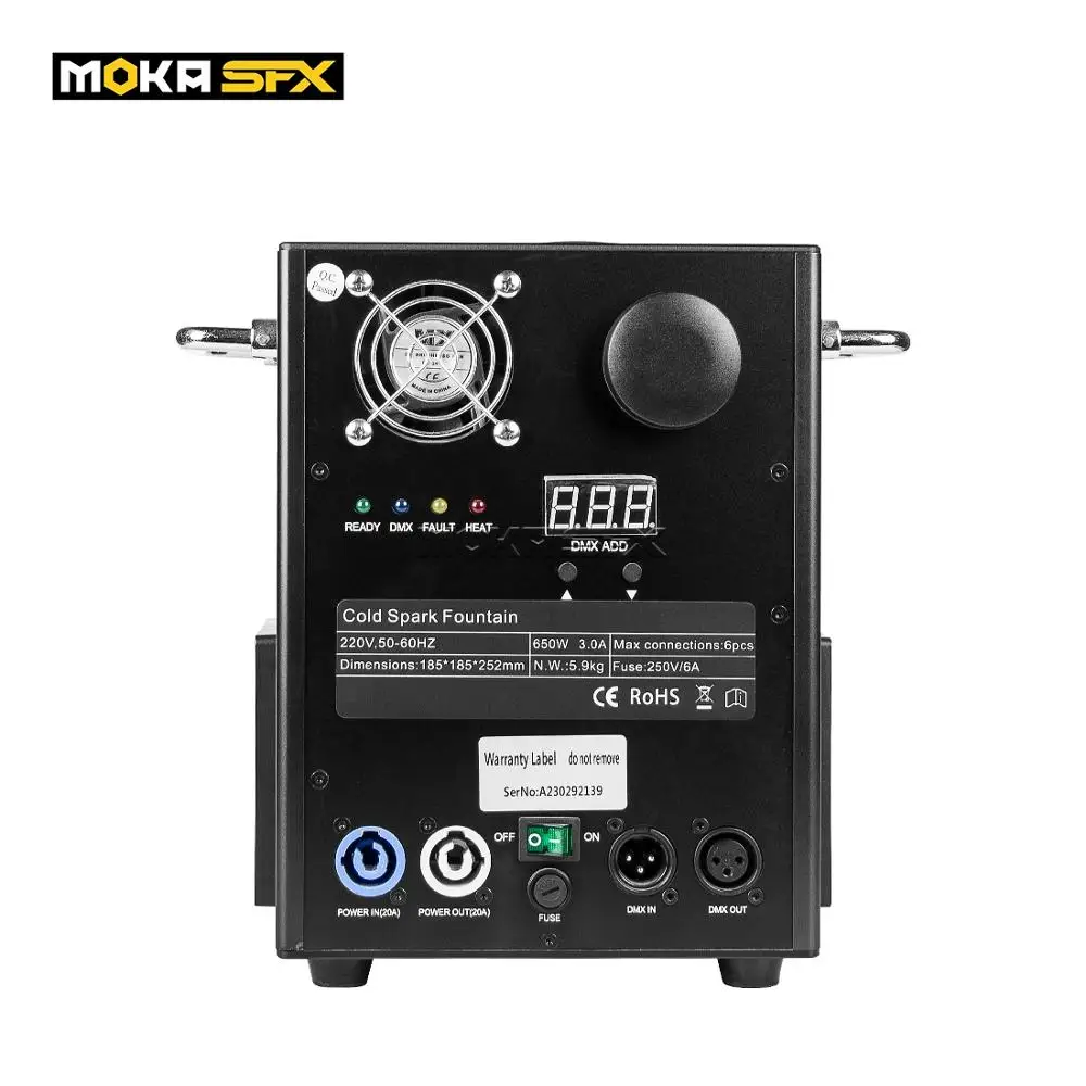 650w Cold Spark Fountain Machine Remote DMX Control Spark Machine Fountain Cold Fireworks Effect for DJ Wedding Show