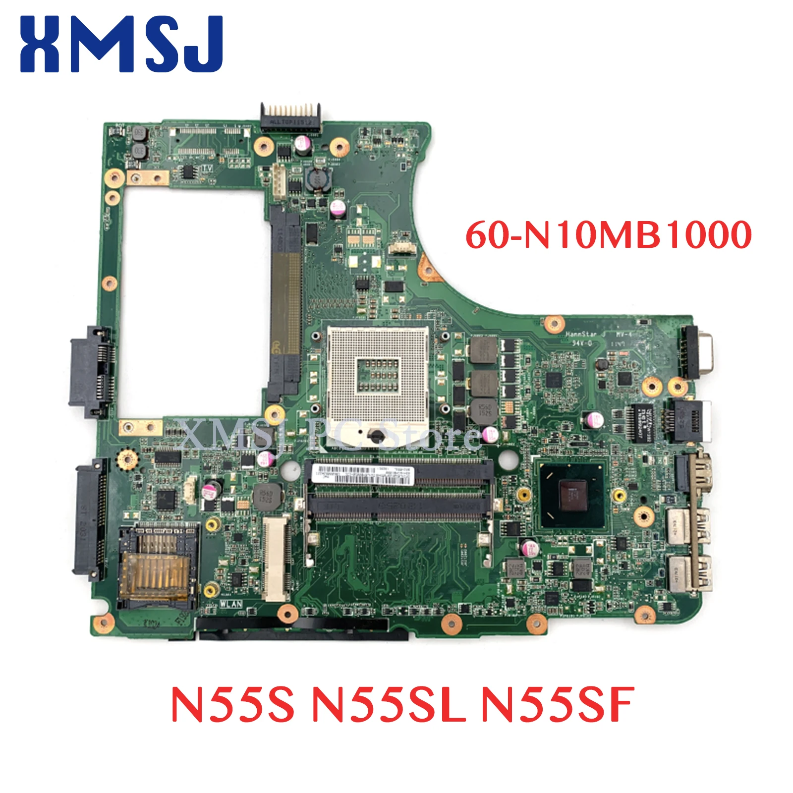 

XMSJ For Asus Motherboard N55S N55SL N55SF Mainboard 60-N10MB1000 Motherboard Fully Tested