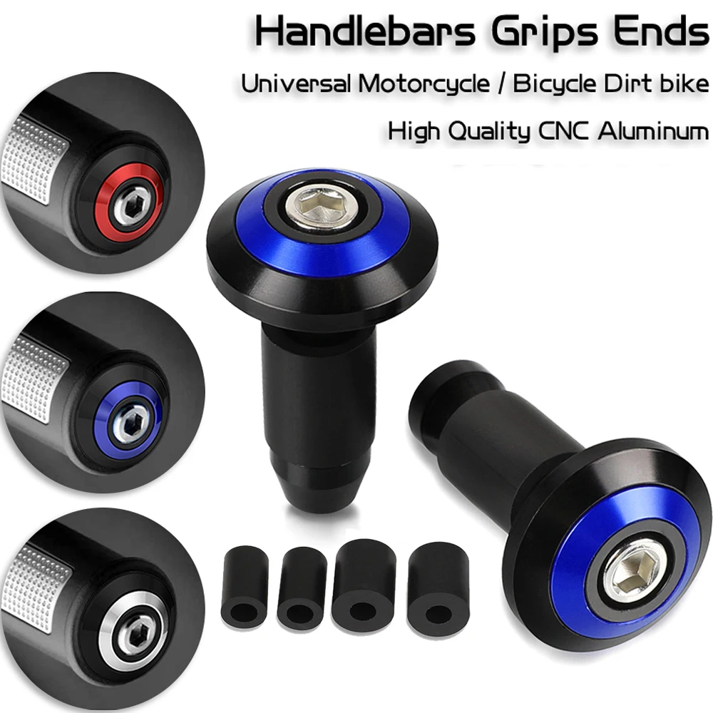 

7/8" 22mm Motorcycle Handlebar Grips End Handle Bar Cap End Plug For Suzuki GSF 250 400 1200 1250 600 600S 650 650S 650N BANDIT