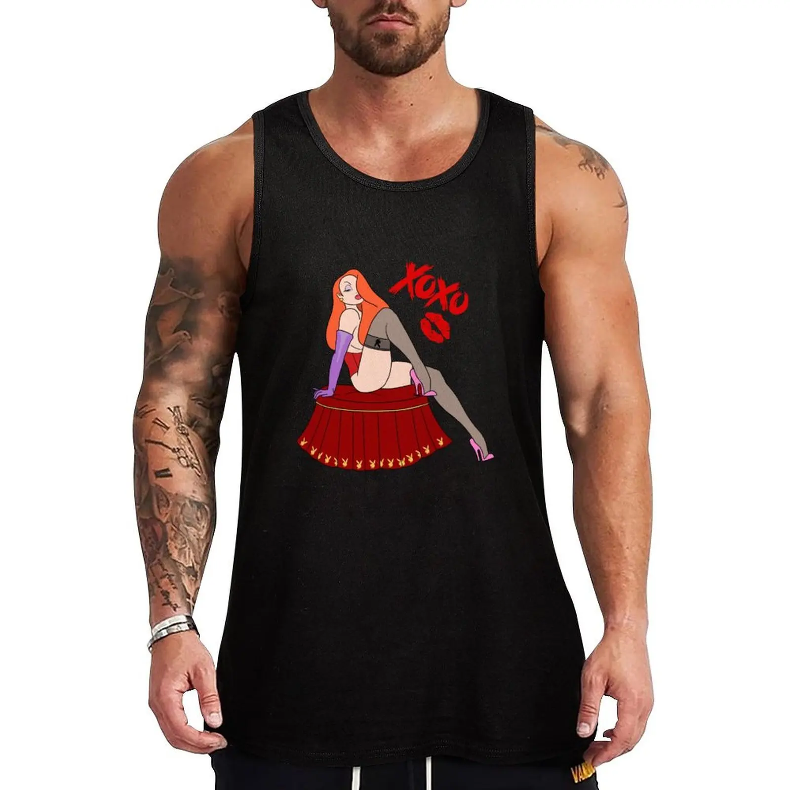 

Jessica Rabbit XOXO Tank Top gym shirt men Sleeveless men muscular man cool things