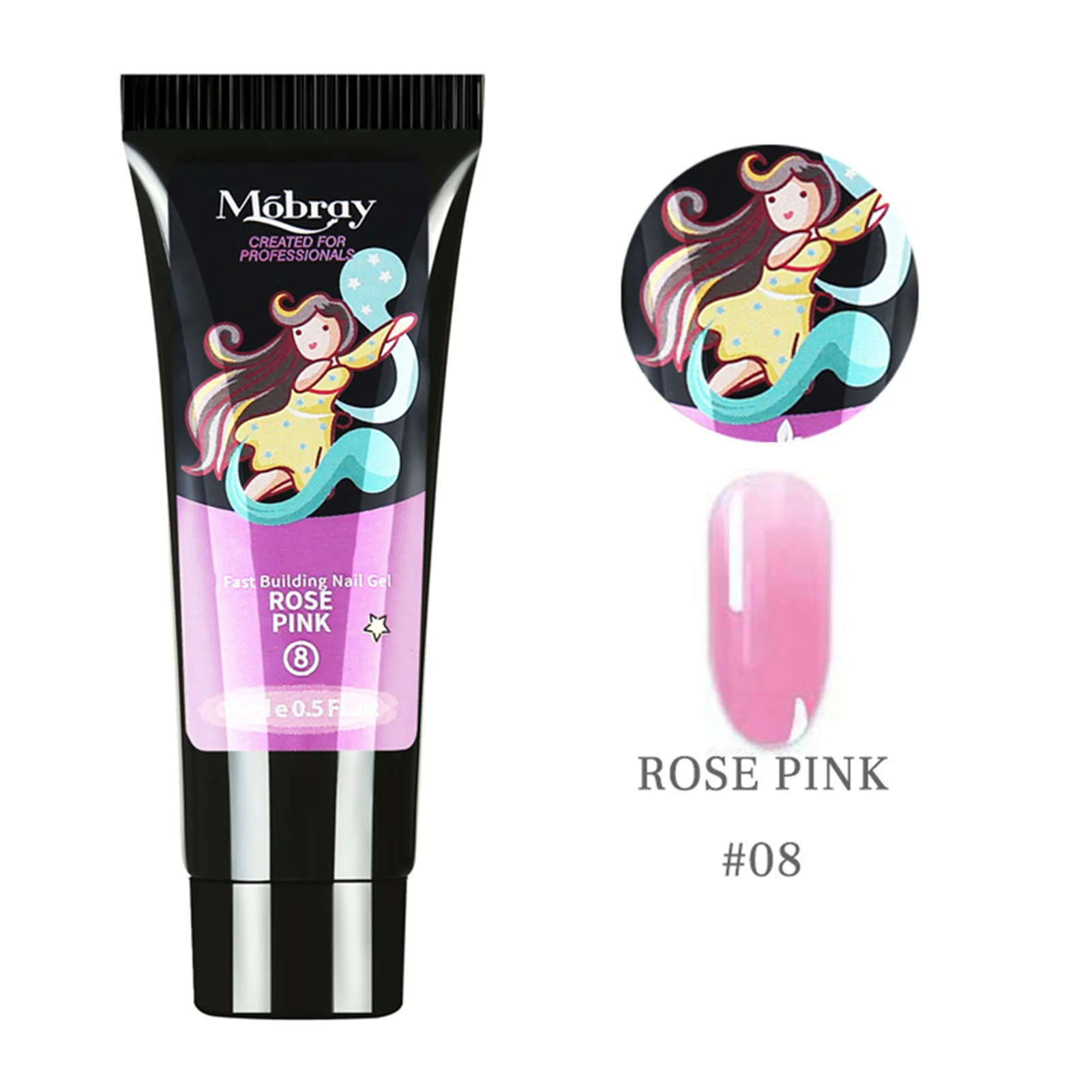 9 Farben 15 ml Schnellbau-Nagelkleber Transparente Nagelformen Nagelklammer DIY Maniküre-Set Nail Art Build Kit 12 Farben