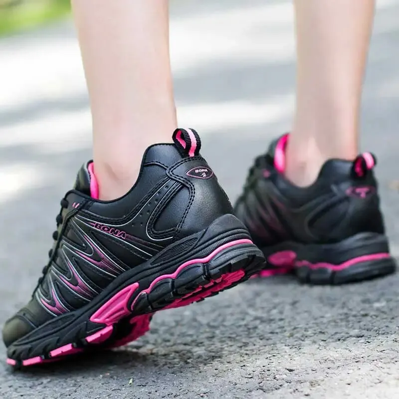 BONA New Hot Style Women Running Shoes Lace Up Sport Shoes Outdoor Jogging Walking Athletic Shoes Sneakers For Women 33397