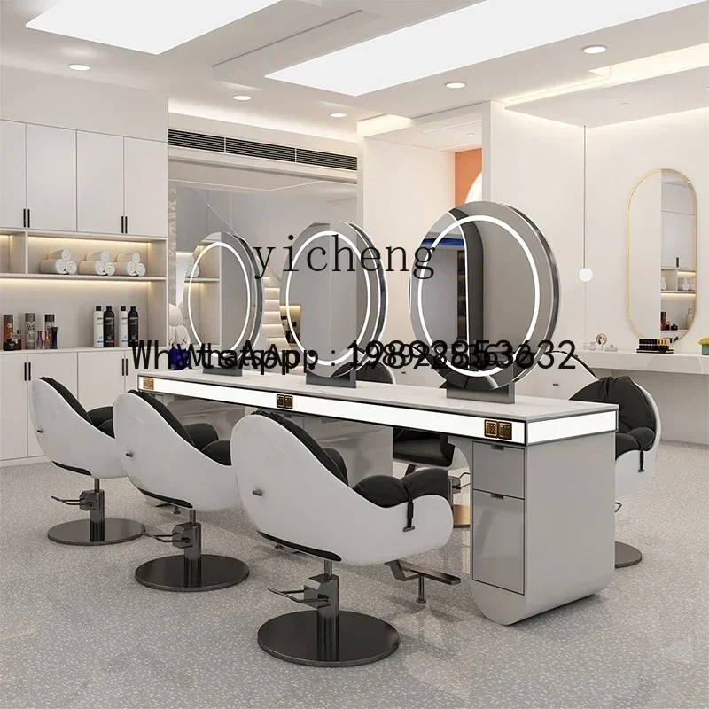 A1 hair salon special four-sided mirror table barber shop single-sided double-sided beauty salon mirror