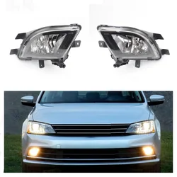 Car Light For VW Jetta A6 MK6 5C6 Facelift Sedan 2015 2016 2017 Car-Styling Front Halogen Fog Lamp Fog Light With Bulb