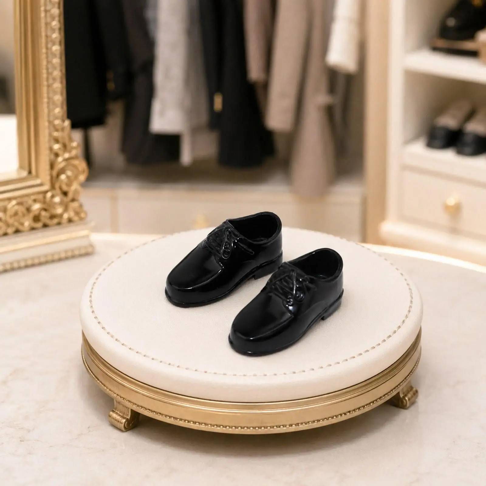 1/12 Scale Male Figure Shoes Pretend Play Accessory Toy DIY Gift Stylish Photo Prop Creative Men's BJD Shoes Doll Model Shoes