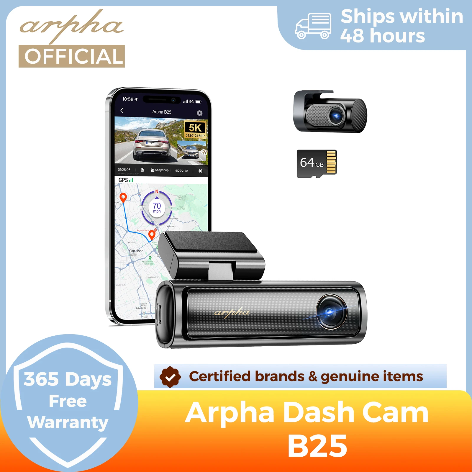Arpha B25 5K Dash C…