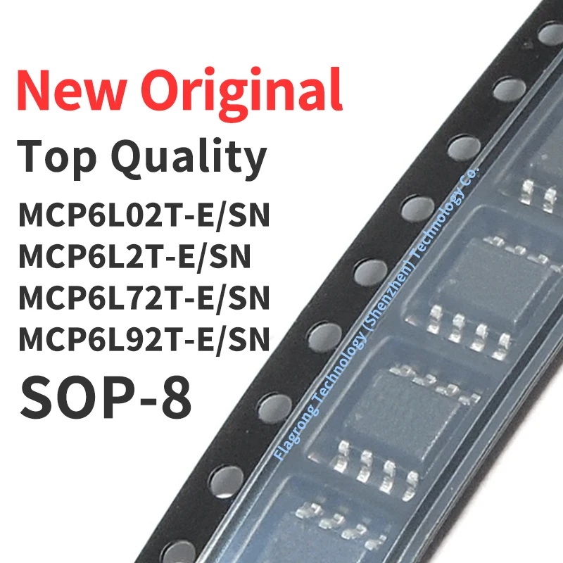 (10 Pcs) MCP6L02T MCP6L2T MCP6L72T MCP6L92T -E/SN SOP-8 Chip IC New Original