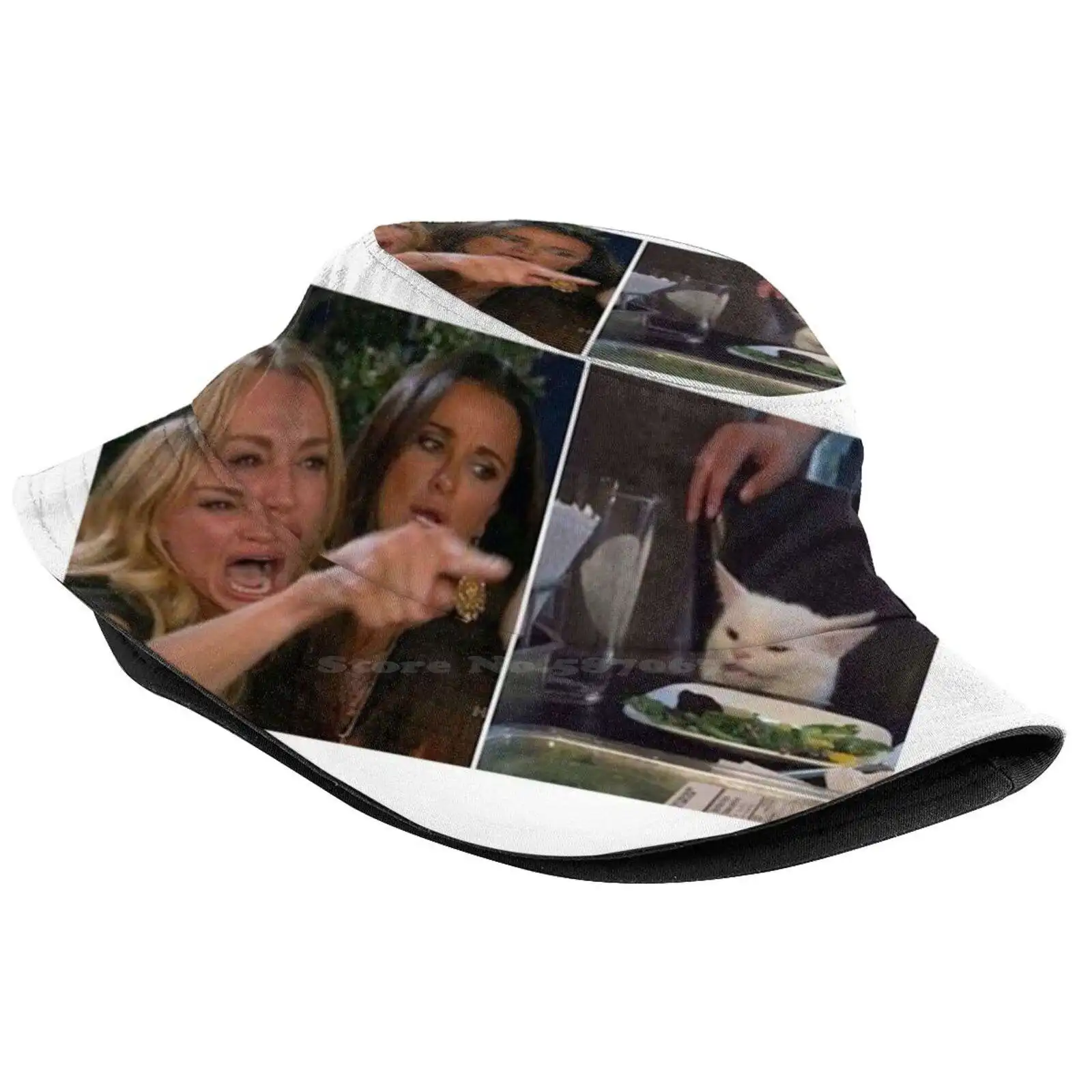 Yelling Girl Crying Cat Meme Sun Cap Fisherman Hat Bucket Hats Crying Cat Meme Funny