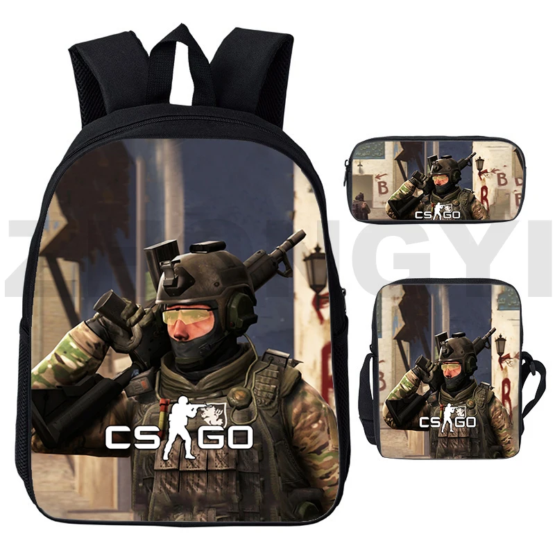 Camouflage Army CS GO Game 3D Backpacks Fashion Woman Backpack Shooting CSGO School Back Pack for Boys Travel Laptop Back Pack