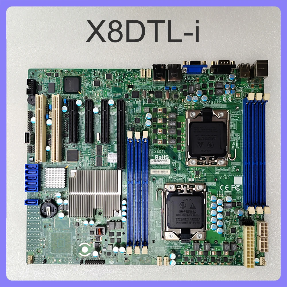 Xeon processor 5600/5500 series DDR3 SATA2 For Supermicro Server Motherboard X8DTL-i