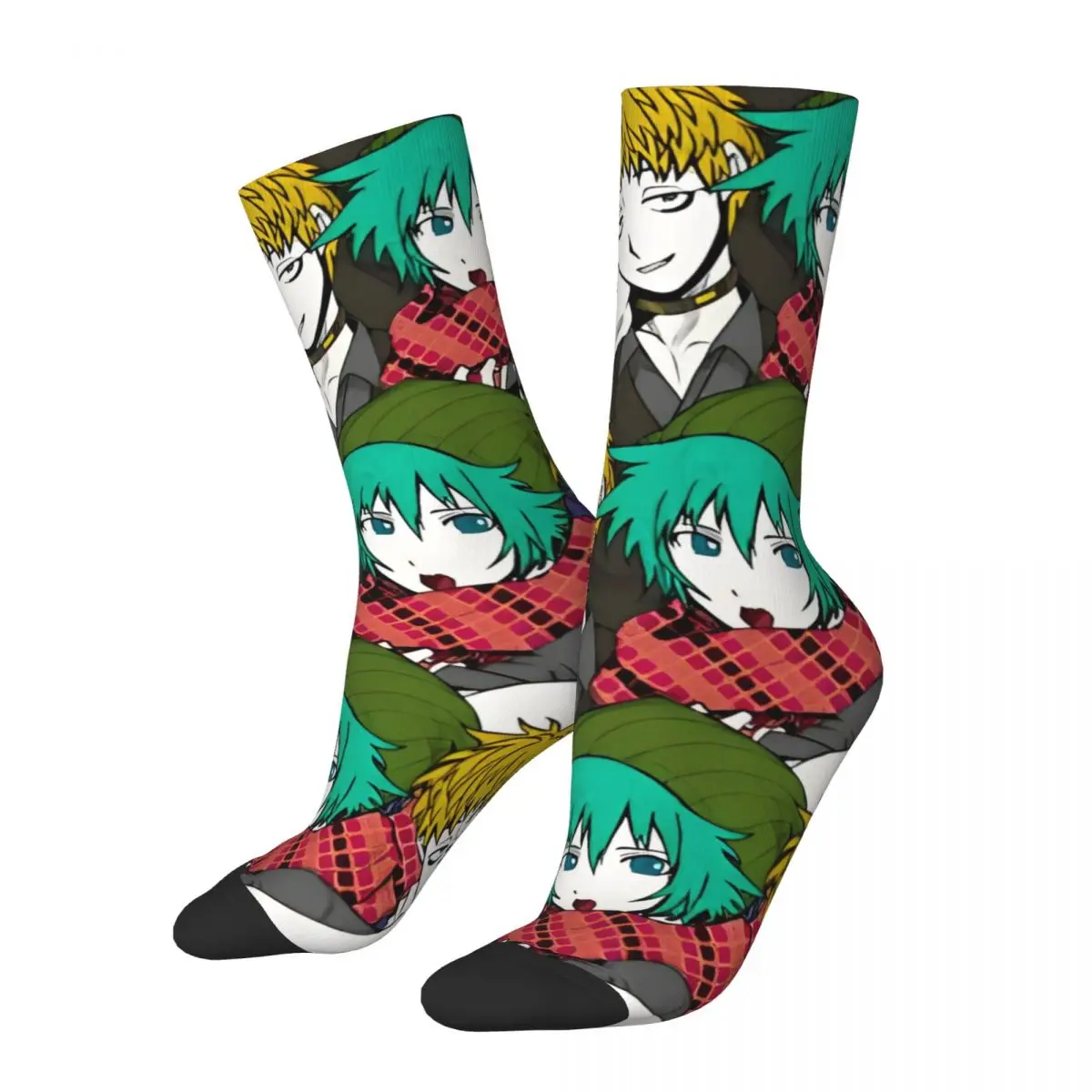 Shin TsukimiKeiji Shinoji Your Turn To Die Stockings Couple YTTD Anime Game Socks Warm Soft Casual Socks Winter Anti Slip Socks