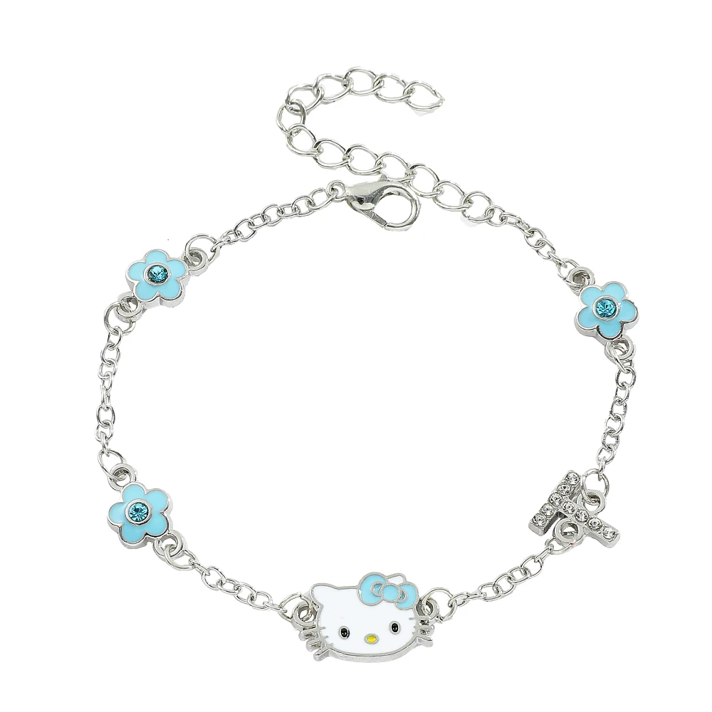 Sanrio Anime Character Hello Kitty Bracelet Fashion Cute Kitty Cat Bangle For Women Girls Birthday Jewellery Gifts