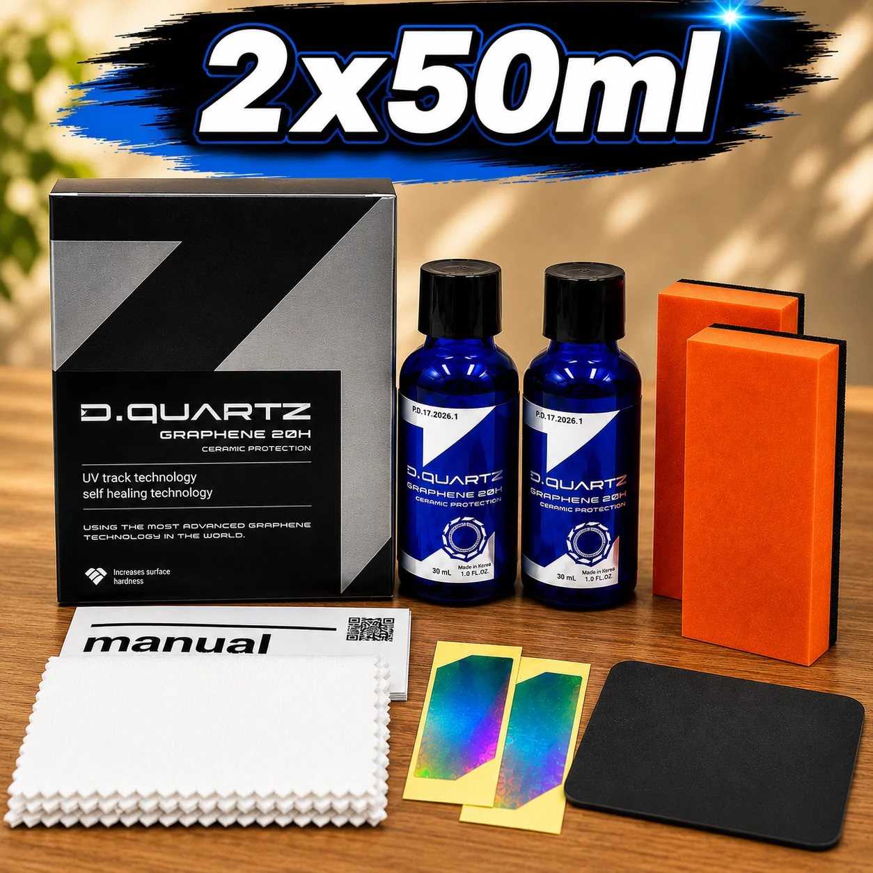 CAR Graphene Ceramic Coating 20H with Self Healing UV Track Technology Car Detailing Professionals 10+ Years of Protection